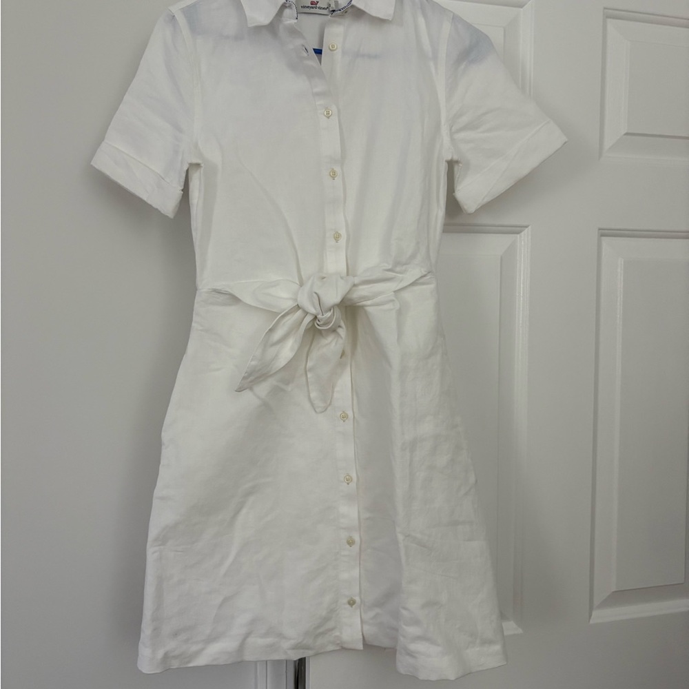 Vineyard Vines Classic White Shirt Dress
